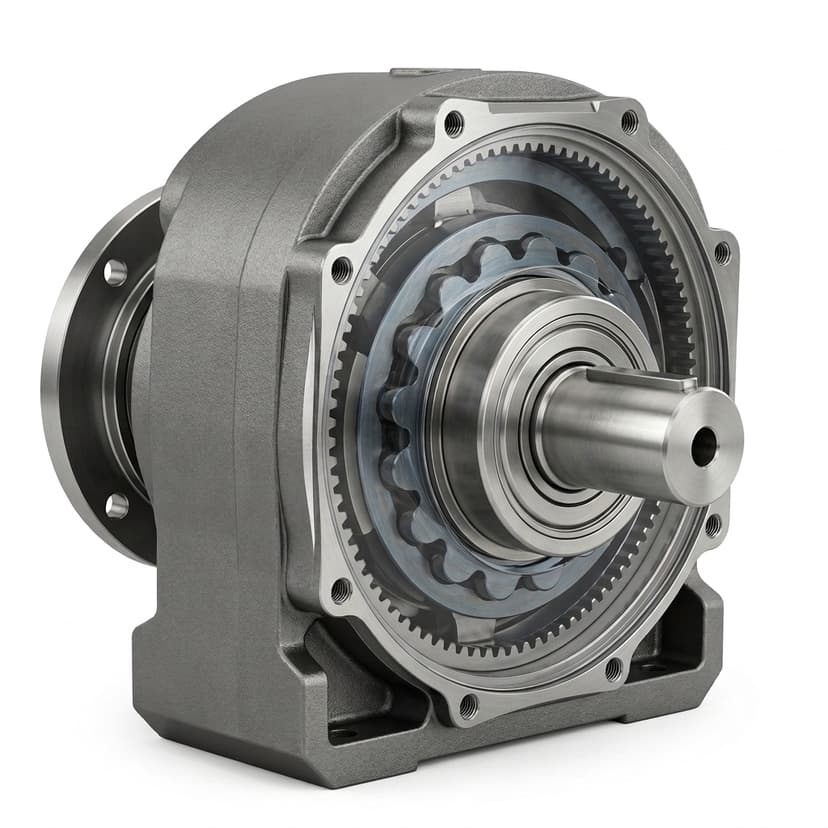 Ultra-micro cycloidal gearbox output interface for compact robot mechanisms